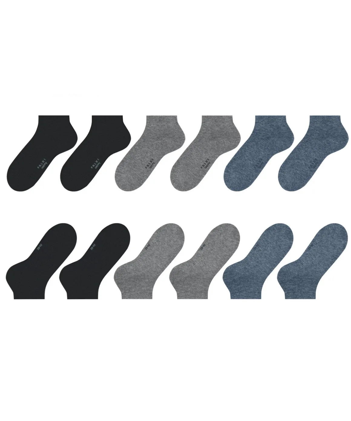 Happy 6-Pack Heren Sneakersokken