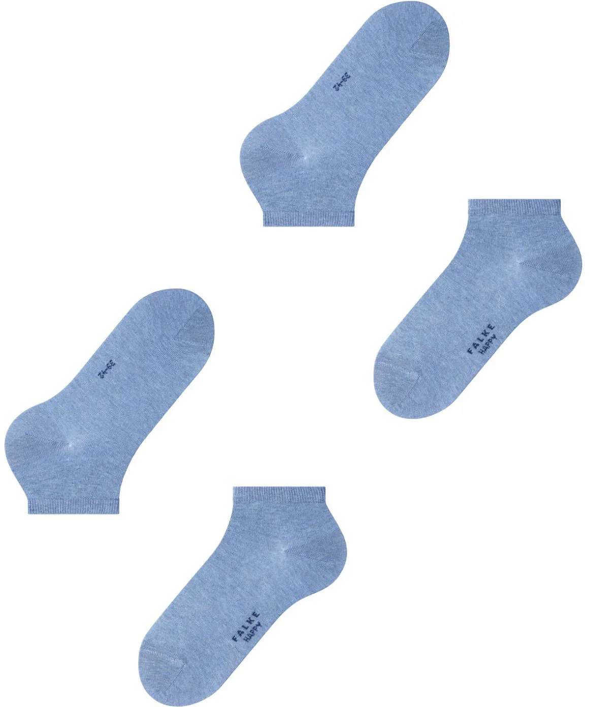 Happy 2-Pack Heren Sneakersokken