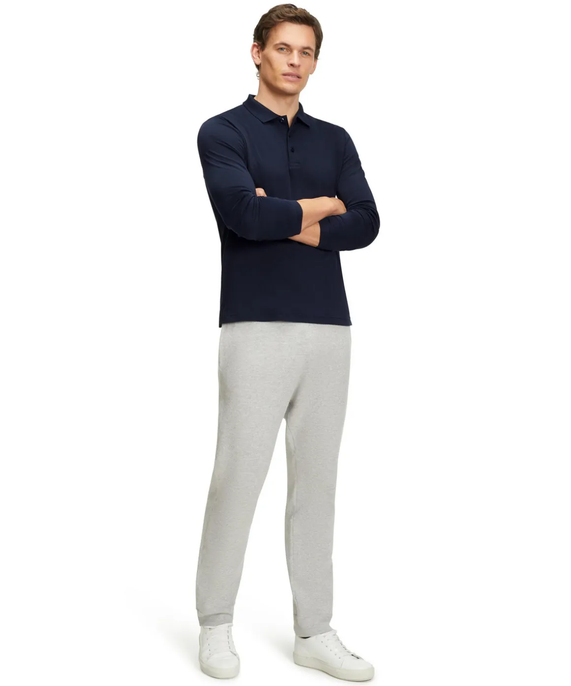 Heren Lange Mouw Shirt Polo