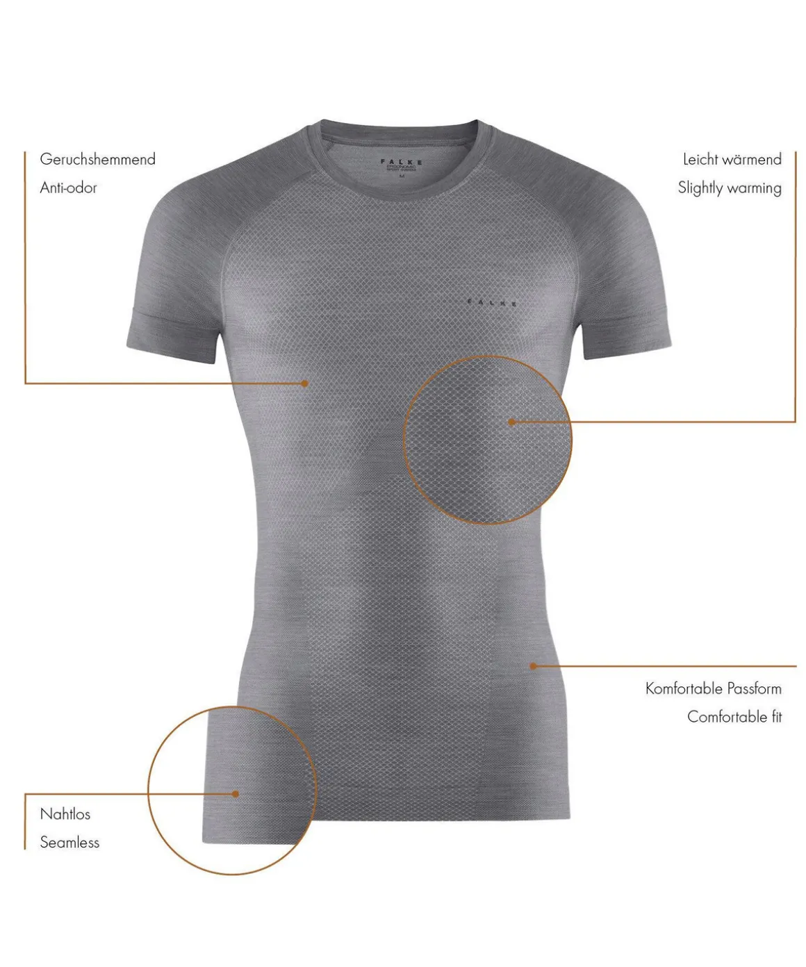 Heren T-Shirt Wool-Tech Light