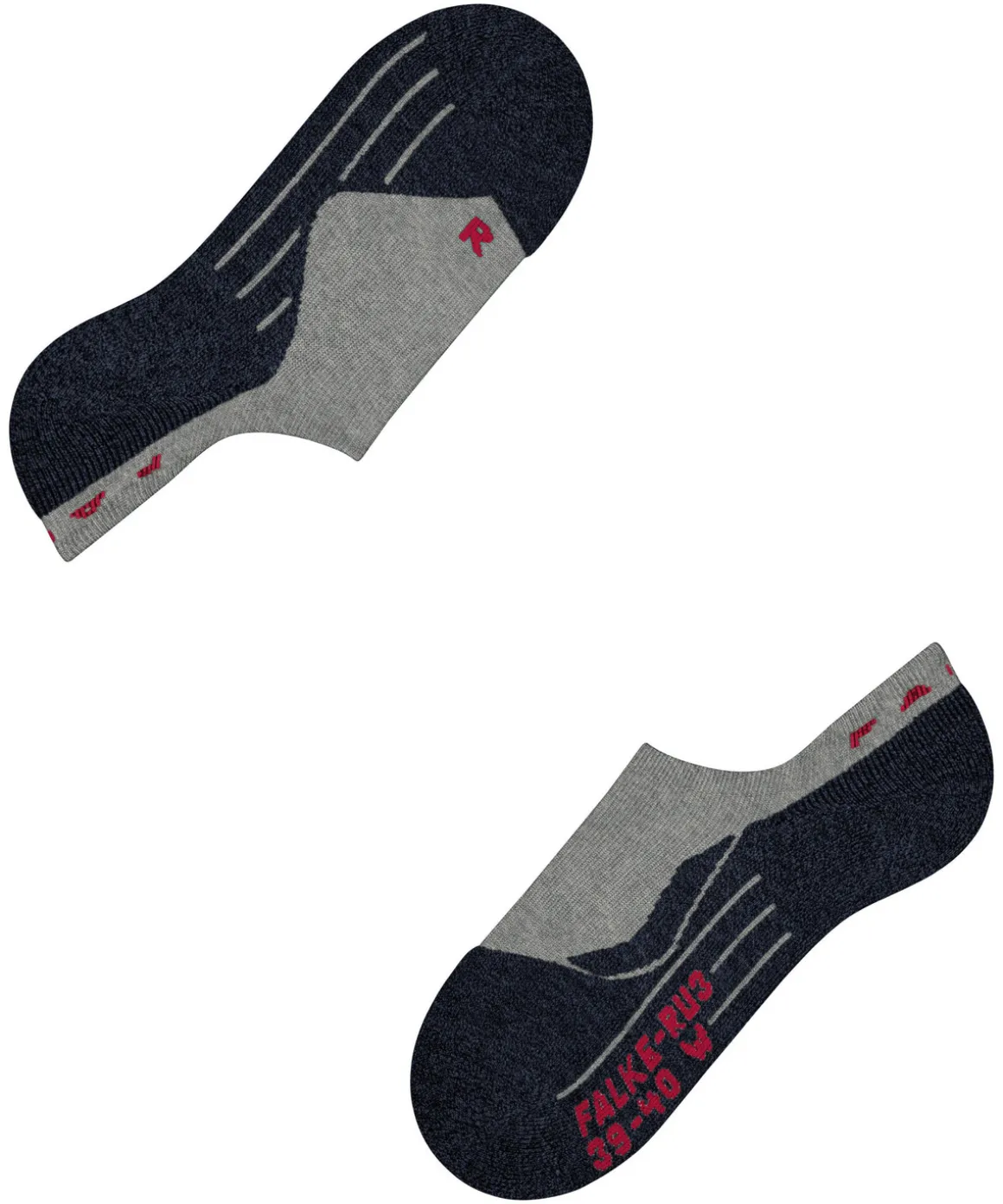 Ru3 Comfort Invisible Dames Running Kousenvoetjes